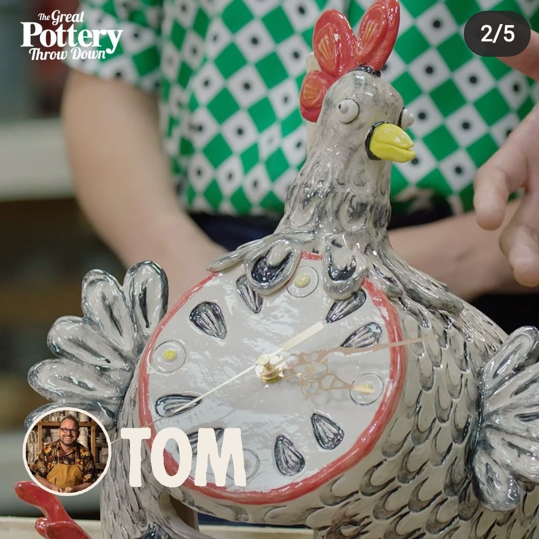 The great pottery throwdown - tom chicken clock.jpg